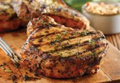 Savory Charcoal Grilled Center Cut Pork Chops